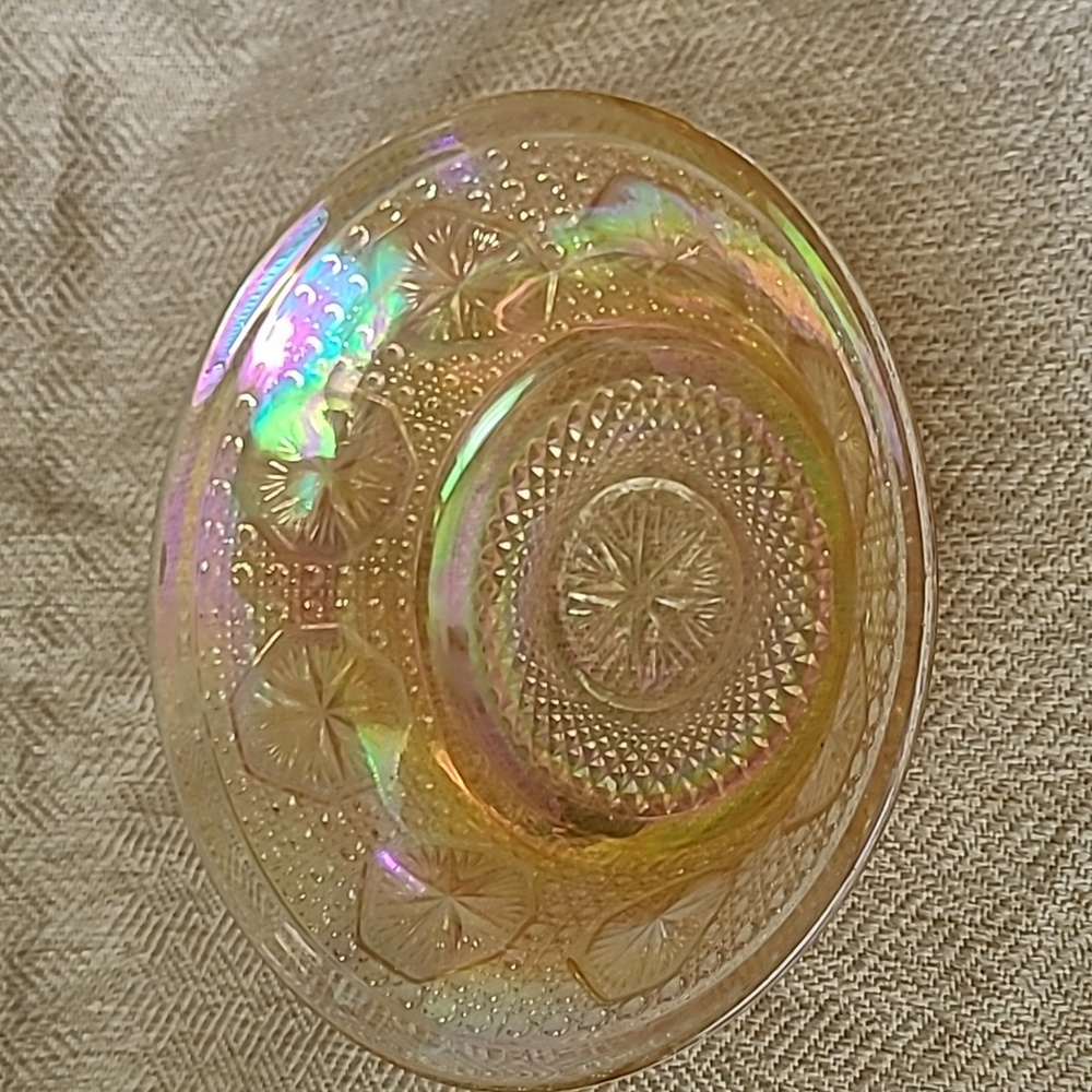 Beautiful carnival glass bowl